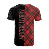 MacGillivray Modern Tartan T-Shirt Half of Me - Cross Style